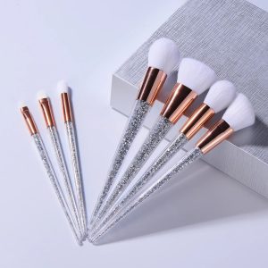 7 Piece Makeup Brush Diamond- Crystal Make up Brush Set