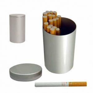 Aluminium table cigarette holder