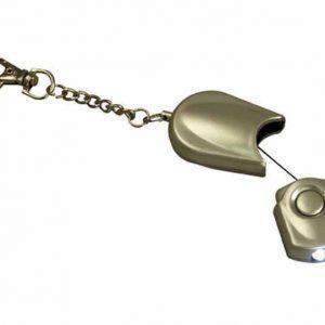 Silver extendable torch keyring