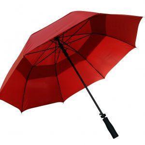 Burgundy windproof auto-open umbrella