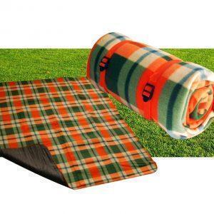 Waterproof picnic blanket with strap