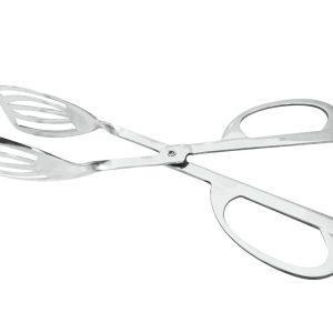 Stainless steel scissor serving tong (bulk packed)