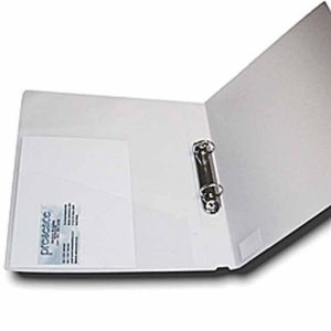 Frosted white A4 2 ring binder file