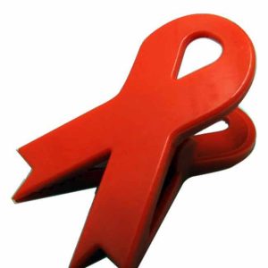 Red magnet ribbon clip