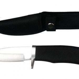 Black Hunting Knife With Hook