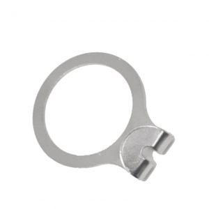 Silver anti-theft hanger security ring