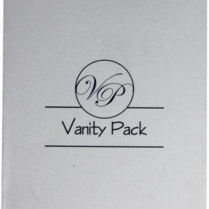 Matt white box with 1 color print 'vanity kit'