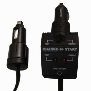 Black charge and start car charger