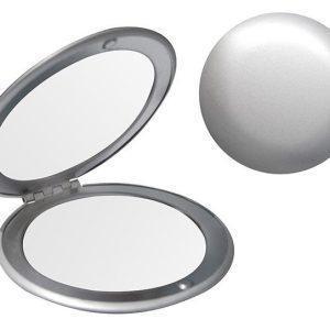 Silver Double Sided Compact Mirror (6.5cm)