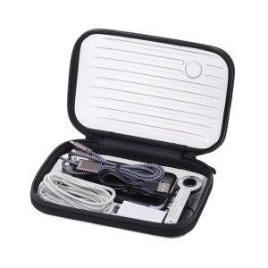 CLEAR CASE -Travel case for cables headphones and odds-and-ends