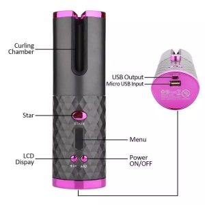 Rechargeable Portable Cordless Automatic Hair Curler
