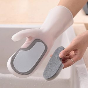 4 in 1 Detachable Dishwashing Gloves