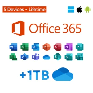 Office 365 Professional Plus - Lifetime License for 5 Devices